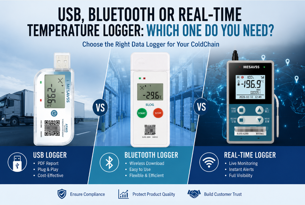 USB, Bluetooth or Real-Time Temperature Logger: Which One Do You Need?